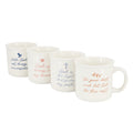 Gibson Home Daily Wisdom 21oz Stoneware Mug Set – Inspirational Coffee Mugs, 4 Piece,