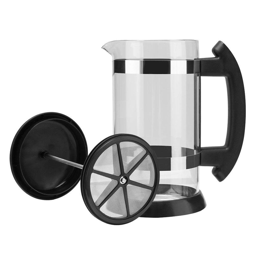 Press Filter Type Glass Coffee Pot – 4 Cup (34 oz) French Press Coffee Maker