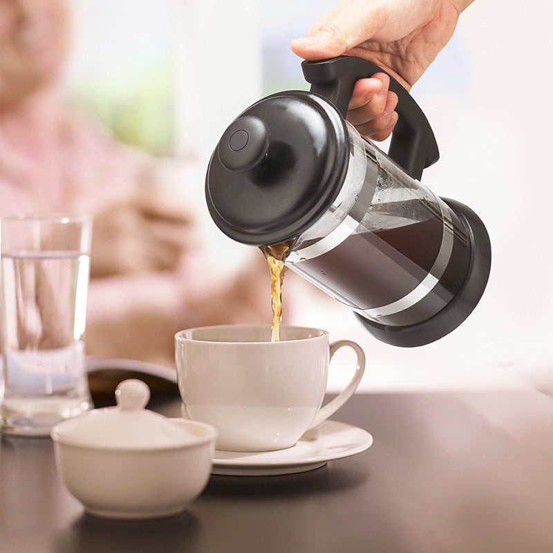 Press Filter Type Glass Coffee Pot – 4 Cup (34 oz) French Press Coffee Maker