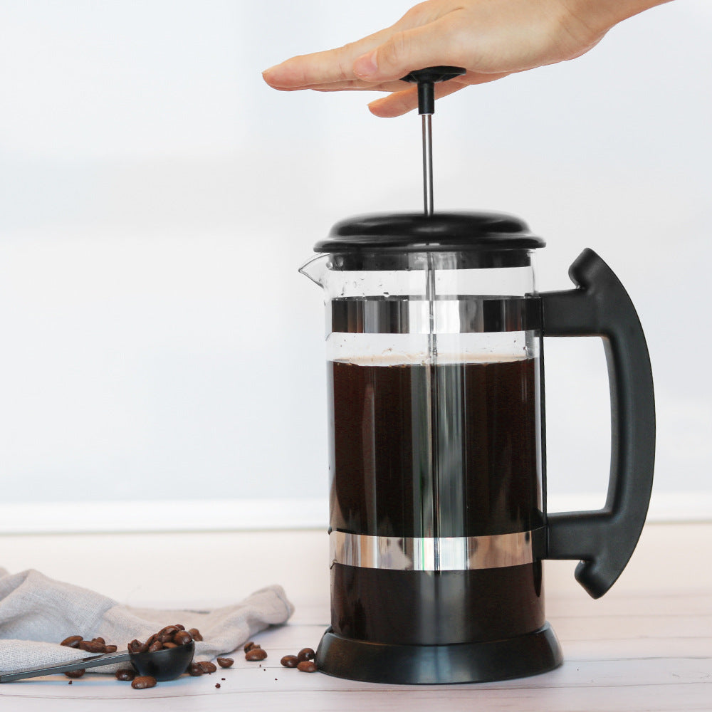Press Filter Type Glass Coffee Pot – 4 Cup (34 oz) French Press Coffee Maker
