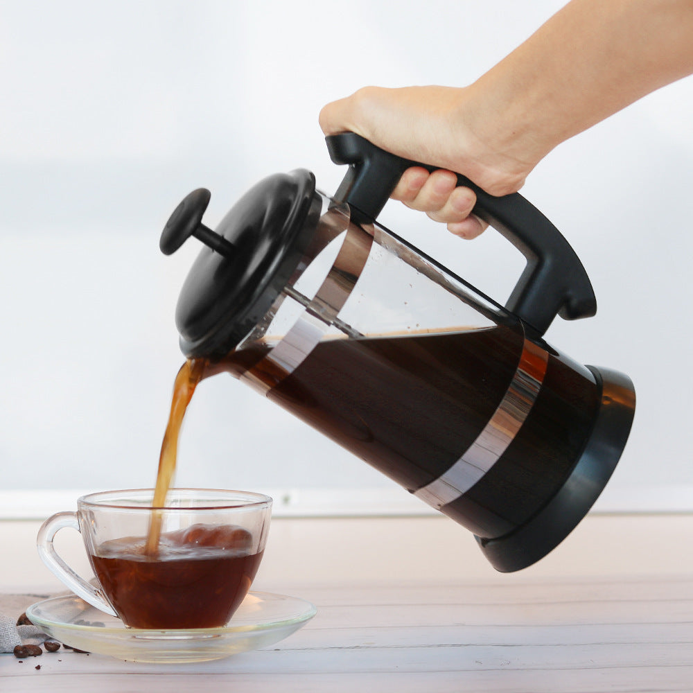 Press Filter Type Glass Coffee Pot – 4 Cup (34 oz) French Press Coffee Maker