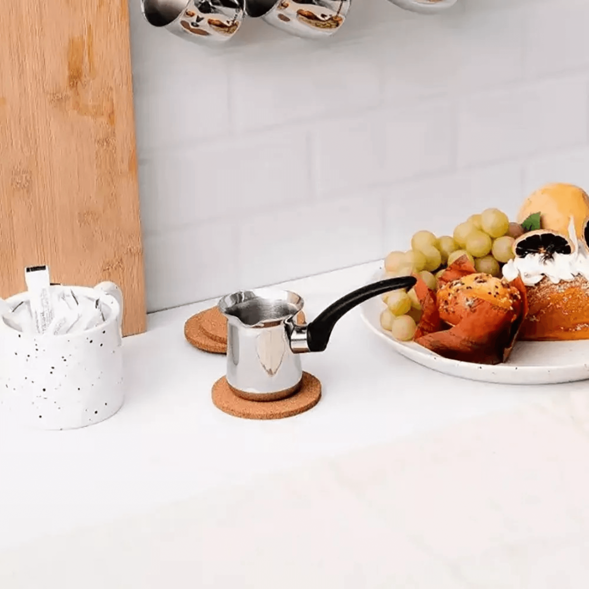 Korkmaz Orbit 2-Cup Turkish Coffee Pot – Stainless Steel Cezve