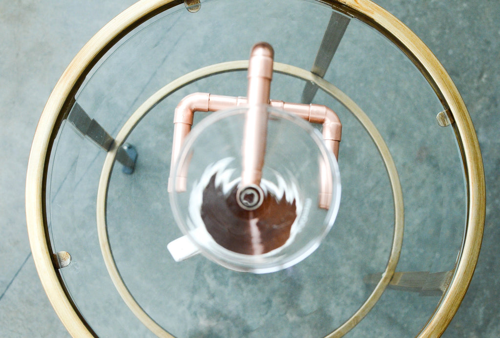 Copper Coffee Pour Over – Modern Minimalist Handcrafted Drip Brewer