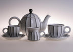Retro Coffee & Tea Set – Czech Cubist Porcelain Design (Sarka Collection)