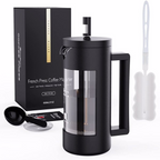 Mini French Press Coffee Maker – 2.5 Cup (21 oz) Portable Cafetière
