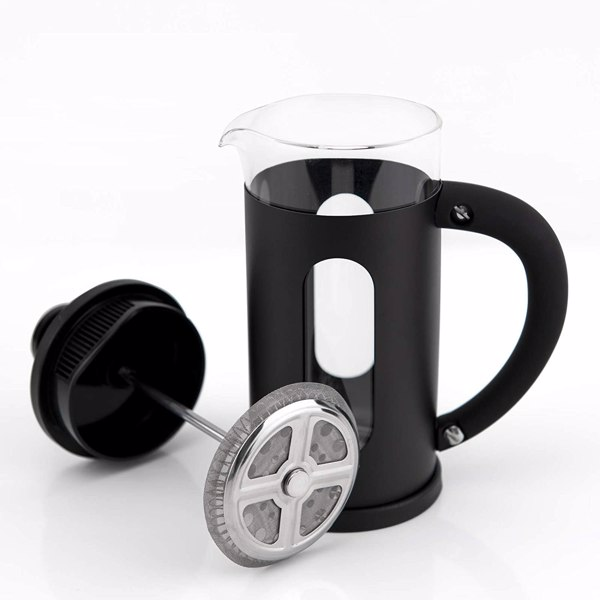 Mini French Press Coffee Maker – 1.5 Cup (12 oz) with 4-Level Filtration