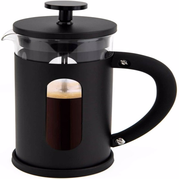 Mini French Press Coffee Maker – 1.5 Cup (12 oz) with 4-Level Filtration