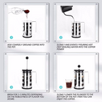 Stainless Steel French Press Coffee Maker – 2.5 Cup (21 oz) Precision Brew