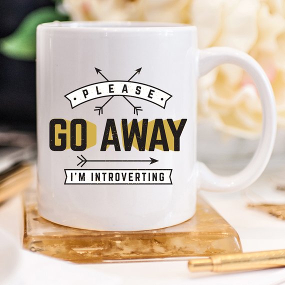 Please Go Away I’m Introverting Funny Coffee Mug – Introvert Funny Mug
