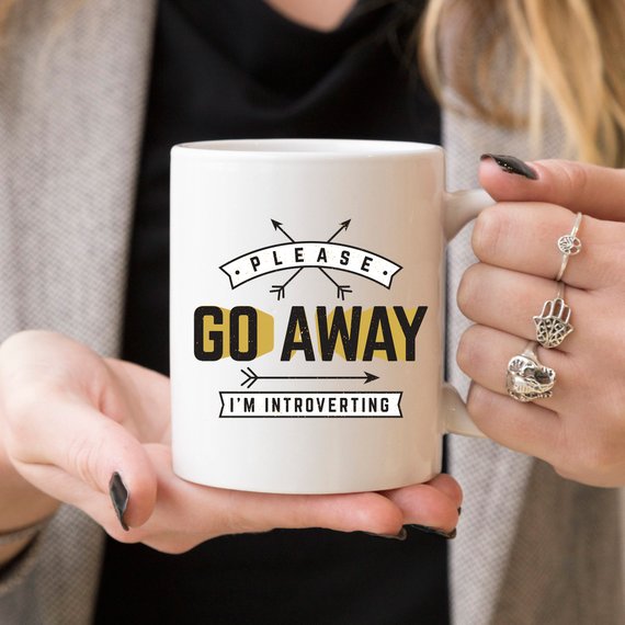 Please Go Away I’m Introverting Funny Coffee Mug – Introvert Funny Mug