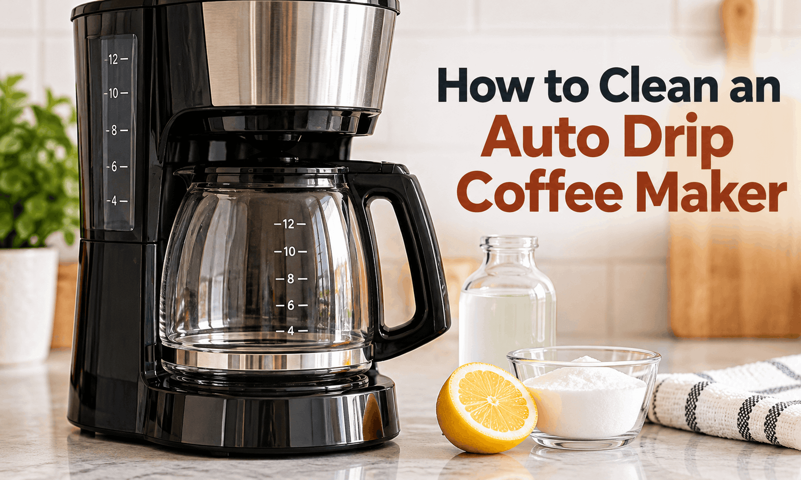 How to clean an auto drip coffee maker
