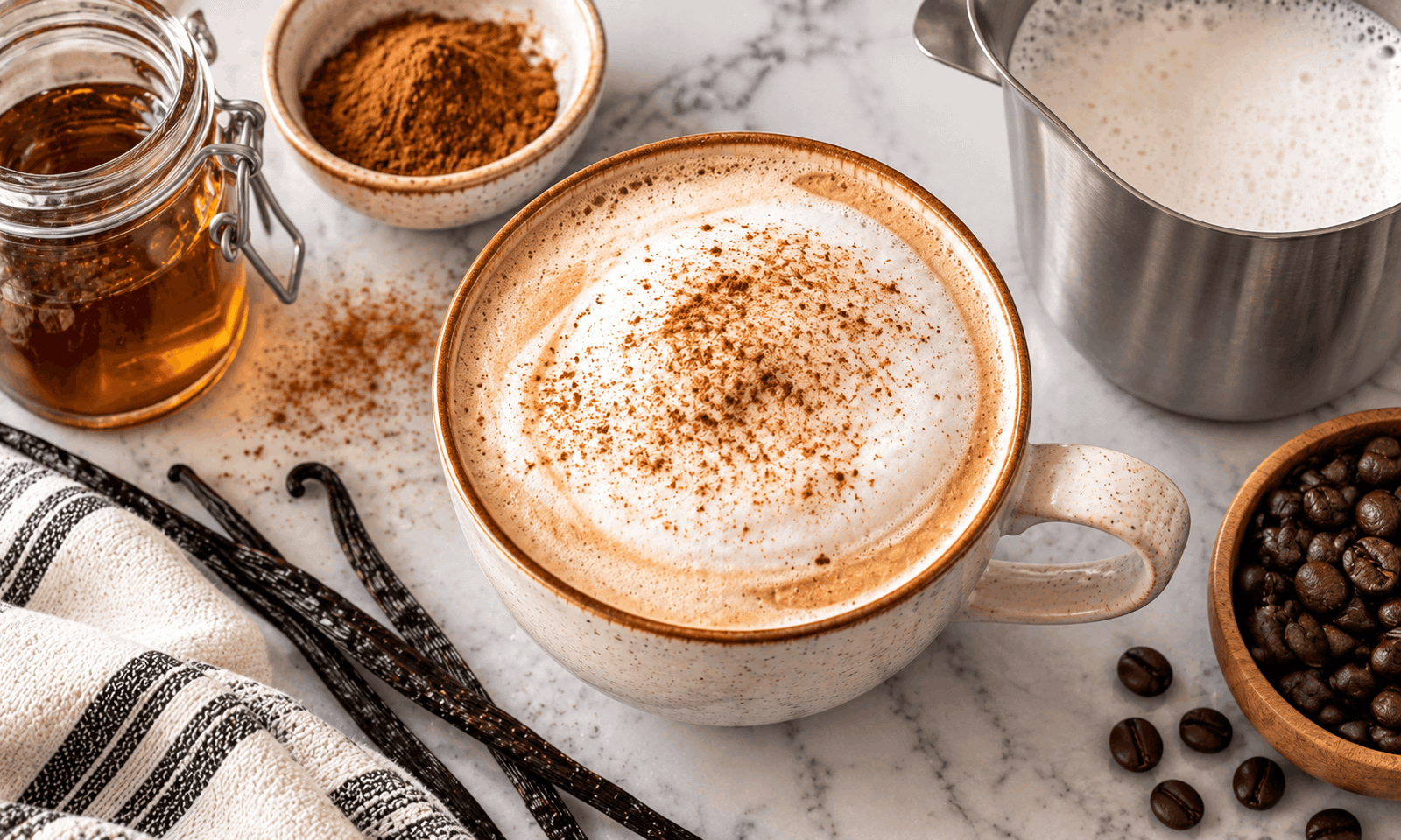 Homemade French vanilla cappuccino recipe