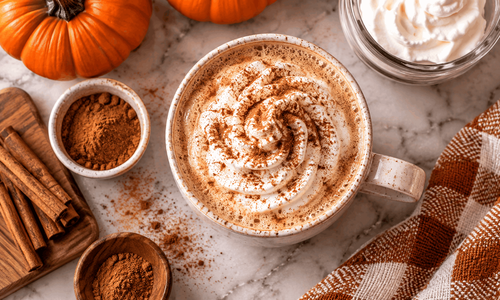 Homemade pumpkin spice latte recipe